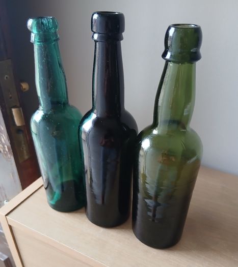 Lot of 3 vintage Guinness bottles