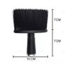Neck Duster Hairdresser / Barber Face Duster Nail Dust Brush Soft Neck Brush - Rectangular Black Image 3