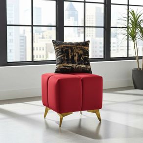 Bubble Cube Pouffe  Velvet Upholstery, Designer Accent Seat