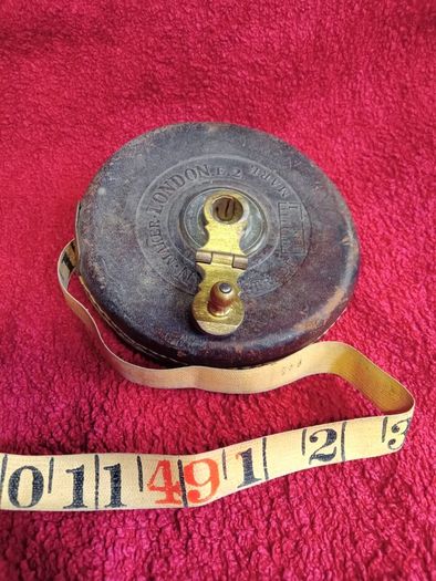 Vintage Dean Of London / Leather / Brass Tape Measure