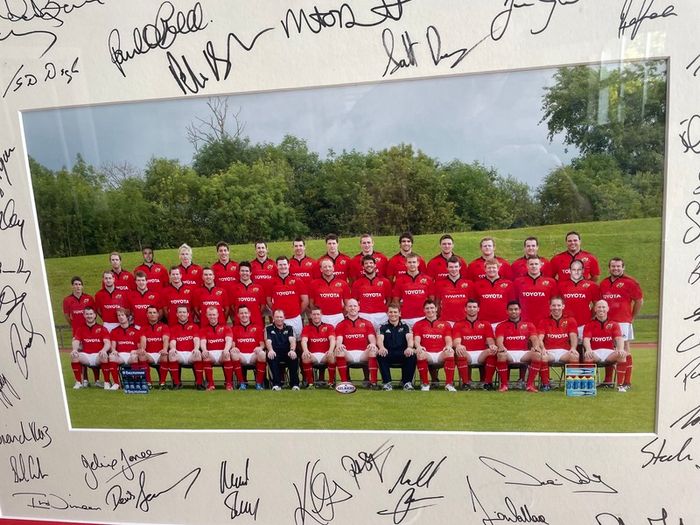 Munster Rugby 2012 signed framed team photo
