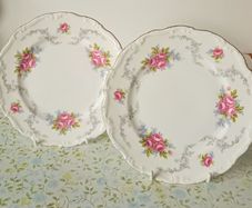 Pair of Royal Albert Tranquility Butter Plates. Bone China, England.