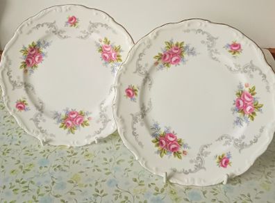 Pair of Royal Albert Tranquility Butter Plates. Bone China, England.