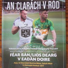 2017 Rhode v Clara - Offaly GAA Senior Football Club Final Programme