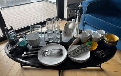 Kitchen Bundle Crockery Glasses Cutlery Utensils Small Appliances