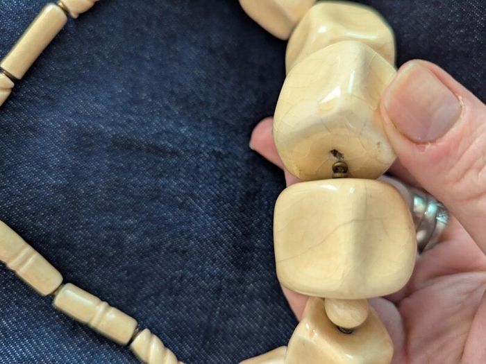 Ceramic necklace beaded jewerly