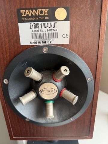 Tannoy  Flagship Dimension Range Eyris one speakers solid walnut absolute stunning looking and sound to match