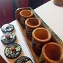 Vintage wooden tea coffee jars Image 4