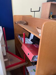 two bookcases