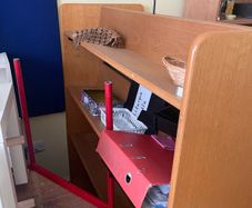 two bookcases