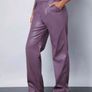 PU Leather Women's Pants Purple, High-Waist, Straight Leg Image 5