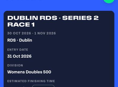 Tryka womens doubles ticket