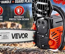 New Powerful  62 cc petrol  Chainsaw, 20 inch petrol mix Powered Chainsaw, 3.6 HP Power Chain Saw with Non-Slip Handle, petrol Powered Chainsaws with Dual Fuel Tanks, For Wood Cutting, Tree Trimming, and Land Clearing
