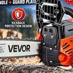 New Powerful  62 cc petrol  Chainsaw, 20 inch petrol mix Powered Chainsaw, 3.6 HP Power Chain Saw with Non-Slip Handle, petrol Powered Chainsaws with Dual Fuel Tanks, For Wood Cutting, Tree Trimming, and Land Clearing