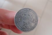 1930 Netherlands Silver One Gulden Coin