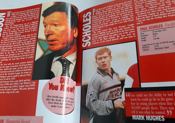 man United vintage book1996
