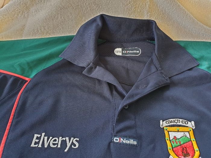 Mayo Gaelic Football Polo Shirt 2010 to 2011 Childrens 13 to 14 Years Old GAA