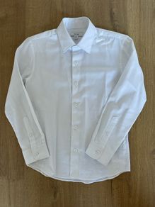 REISS Slim-Fit Cotton Shirt in White