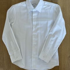 REISS Slim-Fit Cotton Shirt in White