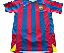 2006 Ronaldinho Barcelona Champions League Replica Jersey