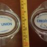 credit union glass ashtray ( only one  ) Image 2