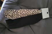 2x elastic headband NEW black and animal print
