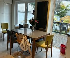 Connubia Eminence Extendable Dining Table 130cm (Grey Glass/Walnut)
