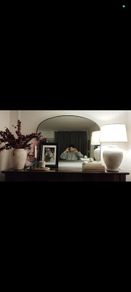 Metal frame wall mirror