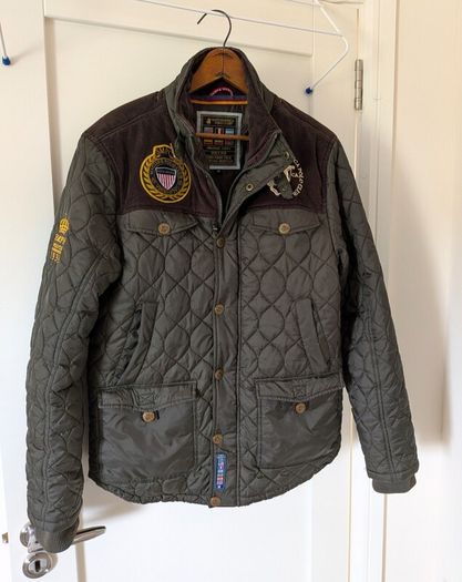 Vintage Santa Monica Green quilted Polo jacket