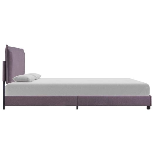 Bed Frame Taupe Fabric 150x200 cm