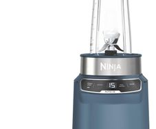 Blend in Cup, One Touch Controls, Make Smoothies, Milkshakes & Frozen Treats, Dishwasher Safe Parts, Stainless Steel Blades, 1000W, 2 x 700ml Cup, Denim Blue