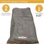 Camping Insulation 26700 Single Envelope Sleeping Bag | 2 Season | Full Length Dual Zip | Grey & Orange | Packs Down Tight | 170cm x 75cm (FREE POSTAGE) Image 2