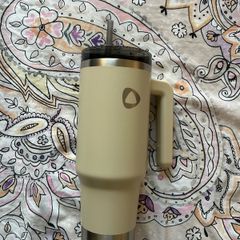 Stainless Steel Insulated Travel Mug with Straw