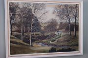 A very old hand-painted painting on canvas