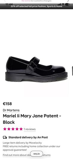 Dr Martens Mary Jane's Patent