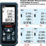 Laser Measure 50M, DTAPE DT50 Laser Distance Meter 165ft, Portable Handle Digital Measure Tool Range Finder, Larger Backlit LCD 4 Line Display IP54 Shockproof Battery Included Image 6