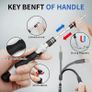 115-in-1 Magnetic Precision Screwdriver Set Hex Torx Device Bits Kit Repair M6Z7 Image 7