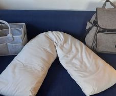 Baby changing bag, changing caddy, breastfeeding pillow