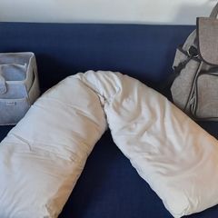 Baby changing bag, changing caddy, breastfeeding pillow