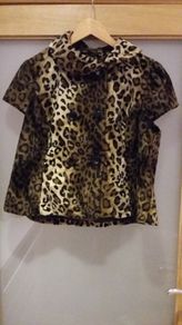 Brand new. Faux Leopard print coat
