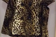 Brand new. Faux Leopard print coat