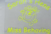 Little Miss Behaving DIY iron on decal