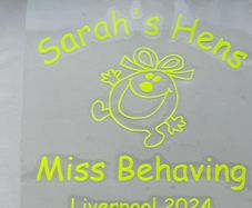 Little Miss Behaving DIY iron on decal