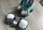Roller skates and protective gear