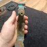 Heavy Vintage Brass Scrolling Door Knocker Great Patina Image 4