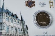 Luxembourg 2 Euro Commemorative Coin 2025 - 25th Anniversary of Grand Duke Henry's Accession to the Throne. BU. Coincard.