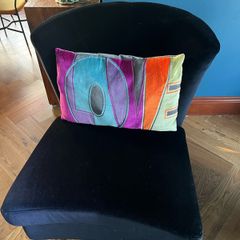 Black Velvet Accent Chair