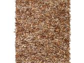 Shaggy Rug Genuine Leather 190x280 cm Tan