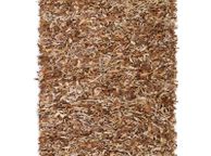 main image for ad Shaggy Rug Genuine Leather 190x280 cm Tan