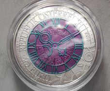 Austria 25 Euro Silver/Niobium (.900) Proof Coin 2016 - Time - Silver Niobium Series